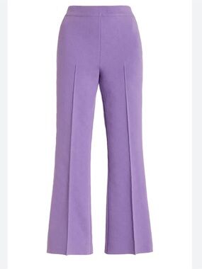 High Sport Kick Flare Pants Purple Violet Knit XS